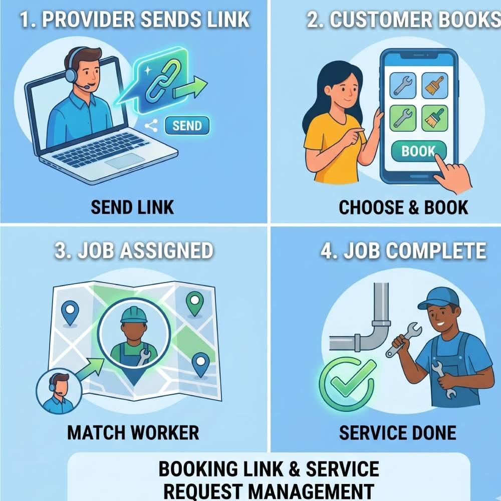 Provider service booking